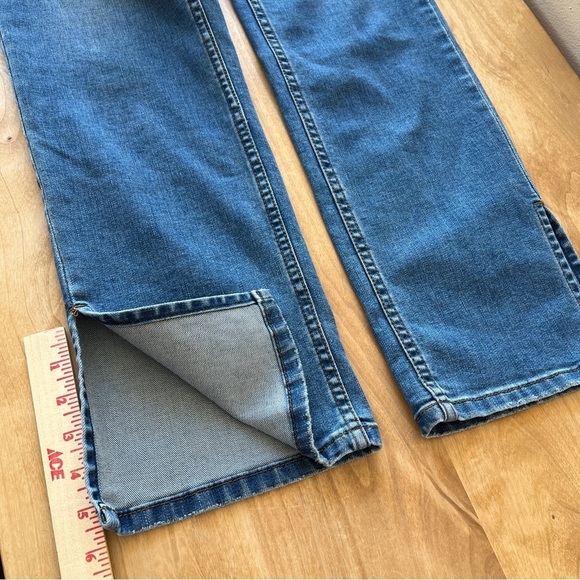 OAT NY JEANS 29 HIGH RISE STRAIGHT LEG SPLIT HEM CASUAL PREPPY WEEKEND COMFY - Picture 10 of 11